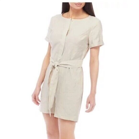 The Limited Women's Tie Front Shine Romper Size 10 NWT - Picture 3 of 14